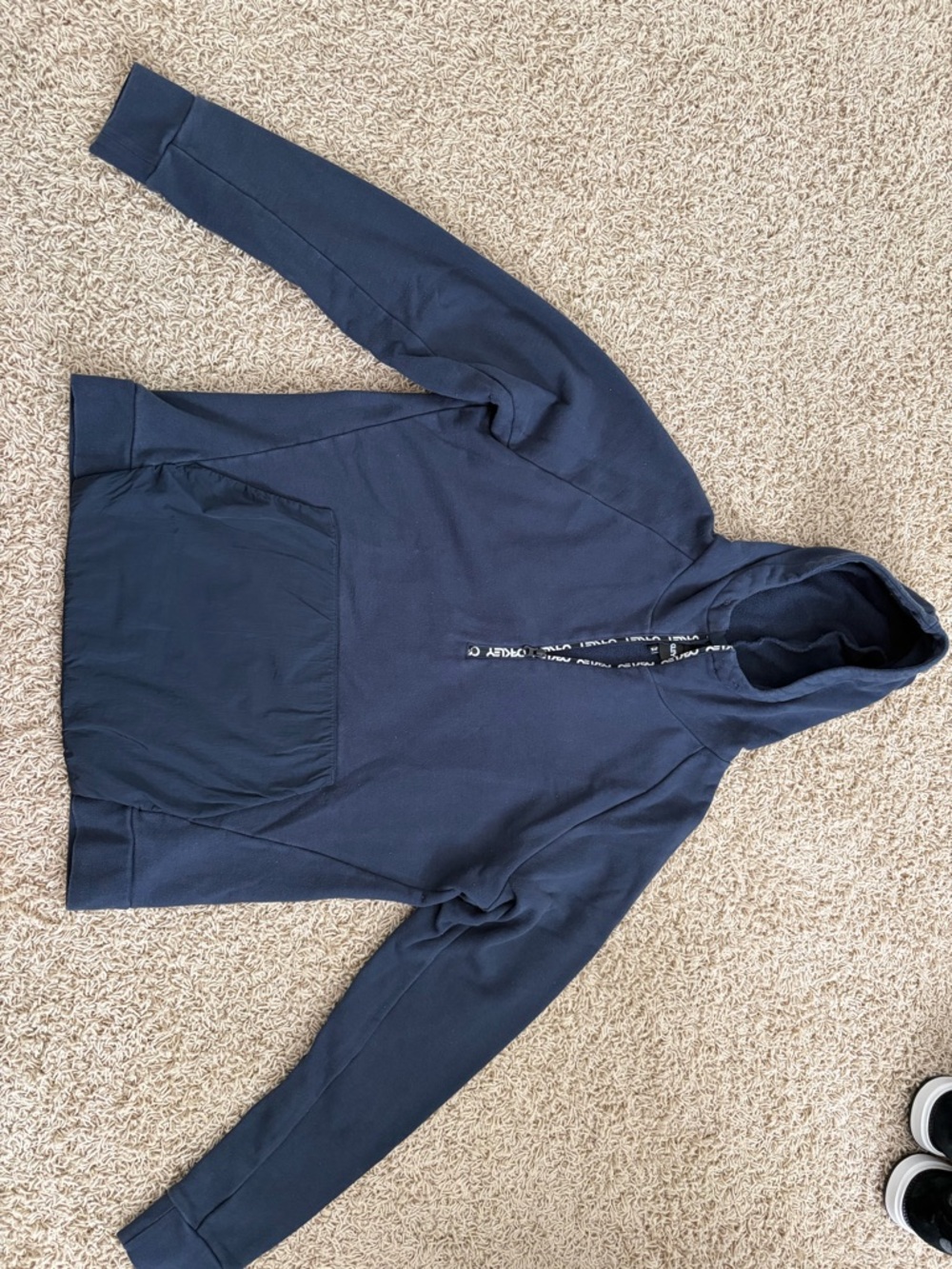 Oakley Navy Zip-Up Hooded Sweater